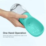 DEYACE Dog Water Bottle, Leak Proof Portable Pet Water Bottles for Dogs, Puppy Water Dispenser with Drinking Feeder for Travel (Teal 12oz) - Image 3