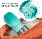 DEYACE Dog Water Bottle, Leak Proof Portable Pet Water Bottles for Dogs, Puppy Water Dispenser with Drinking Feeder for Travel (Teal 12oz) - Image 4