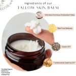 Untamed Organics Handmade Tallow, Castor Oil, and Frankincense Oil Skin Balm - 100% Grass-Fed Tallow for Skin Care - Face & Body Moisturizer for Sensitive Skin, Eczema All-Purpose Balm - 2 FL. oz. - Image 3