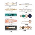 Mehayi 20 PCS Macaron Pearl Acrylic Resin Fashion Hair Clips Set, Cute Hair Barrettes Bobby Pins, Boho Fancy Hairpin Accessories Headwear Styling Tools, Gifts for Women Girls Decorative Wedding - Image 4
