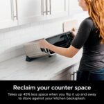 Ninja SP201 Digital Air Fry Pro Countertop 8-in-1 Oven with Extended Height, XL Capacity, Flip Up & Away Capability for Storage Space, with Air Fry Basket, Wire Rack & Crumb Tray, Silver - Image 5