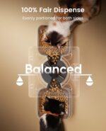 oneisall Automatic Cat Feeder for 2 Cats, 20 Cups/5L Automatic Cat Food Dispenser for Small Pets Indoor, Timed Cat Feeder for Dry Food - Image 4