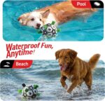 QDAN Dog Toys Dog Balls, World Cup Dog Soccer Ball with Straps, Dog Birthday, Herding Ball, Durable Balls for Small Medium Pet, Puppy Outdoor Toy (6 Inch) - Image 3