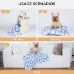 1 Pack 3 Blankets Super Soft Fluffy Premium Cute Elephant Pattern Pet Blanket Flannel Throw for Dog Puppy Cat Blue/Pink/Yellow Small(23x16 inch) - Image 3