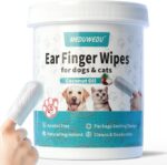 MEDUWEDU Ear Cleaner Finger Wipes 60 Counts, Dog Ear Cleaner, Grooming Kit Care for Dogs and Cats, Soft & Easy Otic Cleaning Pads, Remove Wax, Dirt & Stop Smelly, Itchy, Non-Irritating, Coconut Scent - Image 2