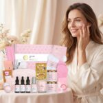 30pcs Mothers Day Gift, Rose Facial Skin Care Set for Women, Gifts for Women, Spa Gifts Basket Set, Face Cream, Serum, Shower Accessories, Bath and Body & Facial Kit, Birthday, Christmas, Valentine's - Image 3