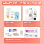 15 Piece Set Women’s Travel & Hygiene Kit with Clear Toiletry Bag, Personal Care Essentials, Single Kit or Bulk Case Packs, TSA Approved Toiletry Kit for Travel, Vacation, Everyday Essentials - Image 3