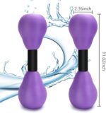 Carperipher Aquatic Dumbells,2Pcs Foam Water Weights Aerobic Exercise Fitness Equipment Dumbbells, Pool Resistance Swimming Training for Men/Women Weight Loss, Beginner Swimming Training - Image 4
