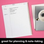 PAPERAGE Undated Daily Planner & To Do List Notepad (Dark Green), 8.5 in x 11 in, Spiral Bound Planner Notebook for Work, School or Home, 104 Lined Pages With Date Tracker for Plans & Notes - Image 6