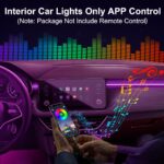 Interior Car LED Strip Lights APP Control, 5 in 1 RGB 16 Million Colors Ambient Lighting Kit with 275 inches Fiber Optic, Music Mode Inside Car Lighting Decoration - Image 4