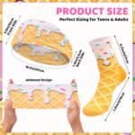 Ice Cream Baseball Headband and Ice Cream Sock Sports Elastic Sweatband Funny Sports Baseball Gifts for Youth Teen Women Men Athletes Football Basketball Running Gym Party Favors - Image 3