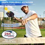 Pickleball Paddles Set of 2 or 4, or Single Paddle – USAPA Approved Fiberglass Surface Pickleball Rackets Set for Men & Women - Image 3