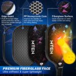Pickleball Paddles Set of 2 or 4, or Single Paddle – USAPA Approved Fiberglass Surface Pickleball Rackets Set for Men & Women - Image 4