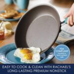 Rachael Ray Cucina Nonstick Cookware Pots and Pans Set, 12 Piece, Agave Blue - Image 5