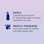 Dr Teal's Sleep Blend Body Wash with Pure Epsom Salt, Melatonin & Essential Oil Blend, 24 fl oz (Pack of 2) - Image 4