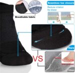 Hylaea No Show Running Athletic Anti-Blister Wicking Coolmax Socks, Seamless Anti-odor - Image 3