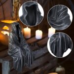 SHOWFEICAT Resin Tabletop Gothic Decor Sitting Statue, Resin Statue Gothic Decor, Fits On Sturdy Shelf and Has A Cool Mystic Look 5.1 Inch - Image 3