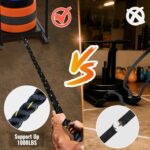Weight Sled Pulling Rope 15FT/20FT/30FT/40FT, Trainer Physical Training Strength Rope for Workout Sled,Tire Pulling Workout, Fitness Resistance,Football Exercise Equipment for Men and Women - Image 3