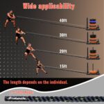 Weight Sled Pulling Rope 15FT/20FT/30FT/40FT, Trainer Physical Training Strength Rope for Workout Sled,Tire Pulling Workout, Fitness Resistance,Football Exercise Equipment for Men and Women - Image 6
