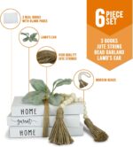 White Decorative Faux Books for Farmhouse & Living Room Decor - Coffee Table & Shelf Accent, Home Sweet Home - Image 3