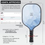 YC DGYCASI Pickleball Paddles Set of 2, 2026 USAPA Approved Pickleball Set, Fiberglass Lightweight Pickle Ball Rackets 2 Pack, 2 Outdoor Pickleball, 2 Indoor Pickleball Balls, 1 Pickleball Bag - Image 3