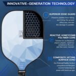 YC DGYCASI Pickleball Paddles Set of 2, 2026 USAPA Approved Pickleball Set, Fiberglass Lightweight Pickle Ball Rackets 2 Pack, 2 Outdoor Pickleball, 2 Indoor Pickleball Balls, 1 Pickleball Bag - Image 4