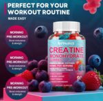Creatine Monohydrate 8000mg Gummies with BCAA, L-Carnitine, Taurine & Vitamin B12 - Pre Workout Supplement for Muscle Growth, Strength & Energy, Multi-Flavor Chewable Gummies, 90 Count for Men & Women - Image 6