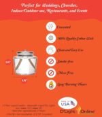 D'light Online Liquid Wax Disposable Clear Plastic Fuel Cells Liquid Votives - Dripless Liquid Candle, Smokeless Clean Burning (15 Hour Clear Fuel Oil Candles, 96 Pack - Easy to Open Packaging) - Image 3