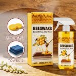 Beeswax Wood Polish Spray, Natural Beeswax Essential Oil Wax Furniture Cleaner & Conditioner, Natural Wood Polish Spray for Suitable for all Kinds of Wooden Furniture and Flooring（2Pcs） - Image 4