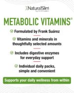 NaturalSlim Metabolic Vitamins, Multivitamin for Women & Men, Supports Energy, Metabolism & Nutrient Absorption with Digestive Enzymes, Womens Multivitamin with B-Complex & Niacin 1 Pack - Image 8