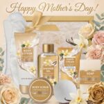 Spa Luxetique Gifts for Women 8pcs Vanilla Bath and Body Works Gift Set for Women Self Care Spa Gift for Womens Birthday Gift for Womens Grandma Mom Sister Friend Mothers Day Gifts for Mom - Image 5
