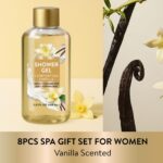 Spa Luxetique Gifts for Women 8pcs Vanilla Bath and Body Works Gift Set for Women Self Care Spa Gift for Womens Birthday Gift for Womens Grandma Mom Sister Friend Mothers Day Gifts for Mom - Image 6