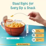 MAX'IS Creations The Mug with a Hoop Basketball Mug Funny Ceramic Coffee Mugs Cereal Bowl Sports Coach Kids Basketball Gifts for Boys 8-12 12-14 Girls Stuff Accessories Mini-Hoop for Kids, 16oz - Image 4