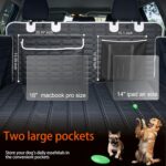 Reliadura SUV Cargo Liner for Dogs, Waterproof Dog Trunk Cover with Bumper Flap Protector, Pet Cargo Mat for SUVs Sedans Vans, Non-Slip Scratchproof Dog Seat Cover, Large Size Universal Fit - Image 3