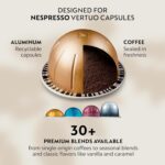 Nespresso Vertuo Next Premium Coffee and Espresso Maker by Breville with Aeroccino Milk Frother, Creamy White Dark Chrome - Image 5