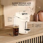 Nespresso Vertuo Next Premium Coffee and Espresso Maker by Breville with Aeroccino Milk Frother, Creamy White Dark Chrome - Image 7