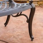 Christopher Knight Home Sarasota Outdoor Cast Aluminum Outdoor Chairs, 2-Pcs Set, Hammered Bronze - Image 4