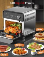 Nuwave Plug-In Grill Air Fryer Oven Combo w/Sheath Heaters, Authentic Char Flavor, 2026 New Convection System, 2X More Even, 100 Presets, Smarter Probe, 50-550°F, Stainless Steel - Image 3