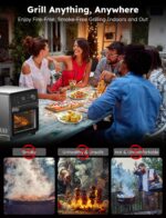 Nuwave Plug-In Grill Air Fryer Oven Combo w/Sheath Heaters, Authentic Char Flavor, 2026 New Convection System, 2X More Even, 100 Presets, Smarter Probe, 50-550°F, Stainless Steel - Image 5
