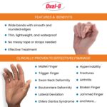 3-Point Products Oval-8 Finger Splint, Support and Protection for Arthritis, Trigger Finger or Thumb, and Other Finger Conditions, Size 3, (Pack of 1) available in Beige or Clear - Image 3