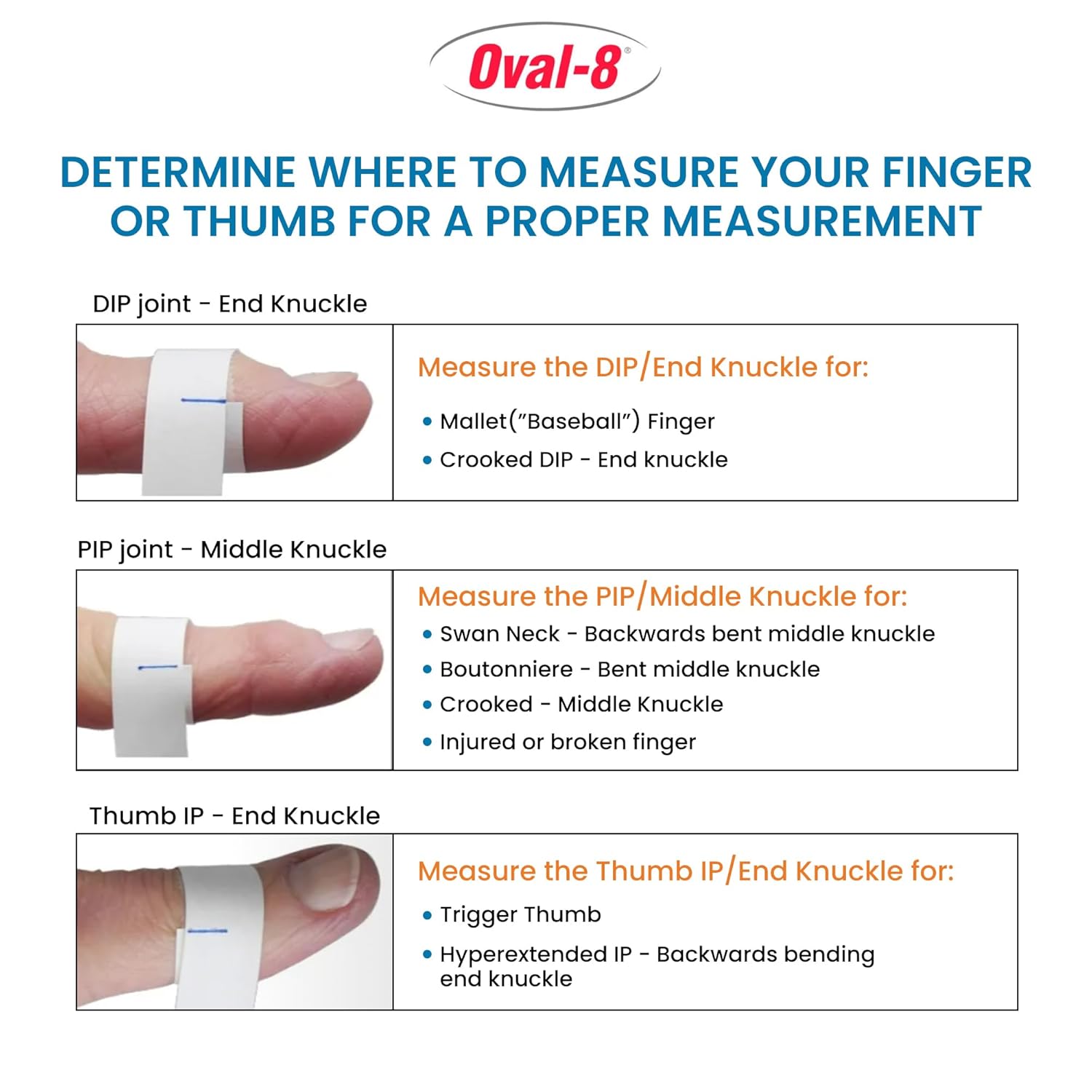 3-Point Products Oval-8 Finger Splint, Support and Protection for Arthritis, Trigger Finger or Thumb, and Other Finger Conditions, Size 3, (Pack of 1) available in Beige or Clear - Image 3
