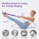 6-Tube Pedal Resistance Band with Handles, Multifunction Foot Pedal Resistance Band, Natural Rubber Fitness Band for Workout and Stretching, Abdomen, Waist, Arm, Leg(White) - Image 6