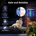 Bug Zapper Outdoor, Mosquito Zapper 2 in 1 Portable & Rechargeable Bug Zapper Outdoor with 5000mAh Battery & LED Night Light, 4000V Electric Fly Zapper for Outside,Patio,Backyard,Garden - Image 6