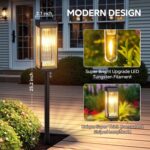 ELECLINK Solar Pathway Lights Outdoor, 8 Pack Upgraded Solar Lights Outdoor Waterproof, Bright Up to 15 Hrs Auto On/Off Garden Light for Yard Patio Lawn Path Walkway Driveway Outside Decor - Image 3