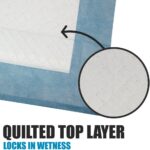 BV Puppy Pads Leak-Proof 100 Count 22"x 22" - Absorbent Pee Pads for Dogs with 6-Layer Design, Rapid Dry Sheet & Built-in Attractant - Dog Pad with Odor Control, Perfect for Puppies & Senior Dogs - Image 4