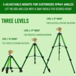 LIULO TOOL Large Impact Sprinkler on Tripod Base, Heavy Duty Zinc Alloy Sprinkler for Yard with Adjustable Head and Extendable Tripod, 360 Full Coverage Irrigation Tool for Lawn Garden - Image 5