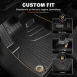 AOMSAZTO Floor Mats for Ford Bronco Sport 2021 2022 2023 2024 2025 2026-1st & 2nd Row All Weather Protection Car Floor Liners Waterproof Mats - Image 4