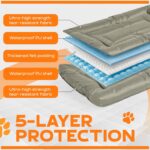 Dog Crate Mat – Chew Resistant Dog Bed for Crate, Soft Yet Durable Crate Pad Chew Proof, Machine Washable Dog Bed for Chewers, Multiple Sizes (Large) - Image 3
