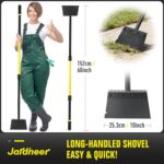 Jardineer Garden Flat Shovel Heavy Duty, Multifunctional Garden Cleaning Shovels for Lawn Edging,Sidewalk Weeding, Floor Scraper Long Handle, Metal Snow Shovel,Ice Scraper for Driveway (60") - Image 5