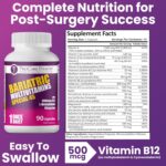 ProCare Health Bariatric Multivitamin with Iron 45mg (90 Capsules) with Reduced B12 - Post-Op Bariatric Vitamins for Gastric Bypass, Sleeve, Duodenal Switch, Sustain Recovery & Energy (3 Month Supply) - Image 4